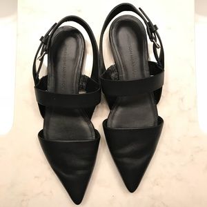 Black leather Sigerson Morrison flat